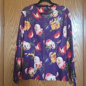 NWT Disney Tinker Bell satin jacket with peplum
